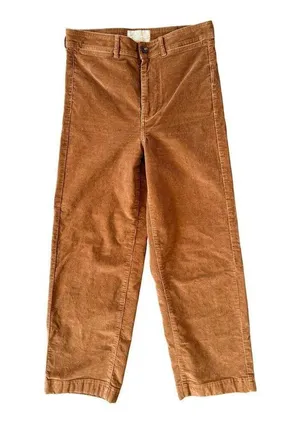 Everlane The Corduroy Wide Leg Pants in Toasted Coconut Brown Size 6 thumbnail 1