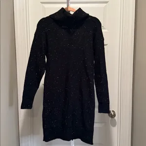 Black Tape Open Back Sweater Dress Black Size XS NWT Turtleneck Knit‎ thumbnail 3
