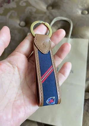 Polo NWT Ralph Lauren Leather Pony Key Chain Ring NWT shopping bag avail per request only thanks thumbnail 1