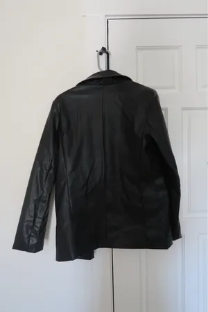 SO Faux Leather Blazer thumbnail 3