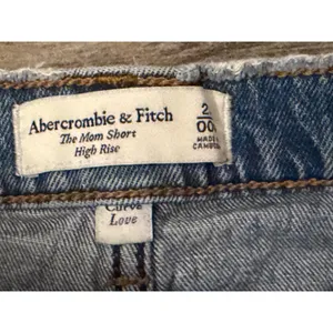 Abercrombie & Fitch Curve Love‎ High Rise Mom Shorts Distressed Light Wash 00/24 thumbnail 5