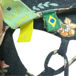 Farm Rio Mini Floral Print Colorful Sleeveless Lace up Detail Dress FARM Boho thumbnail 8