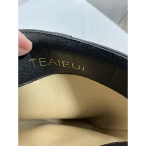 Womans New Teaieui Knee High Pull On Slouchy Fold over Riding Boots 8 Black thumbnail 5