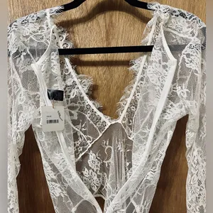 Be Wicked, Long Sleeve Lace Body Suit From Dujor Boutique NWT thumbnail 8