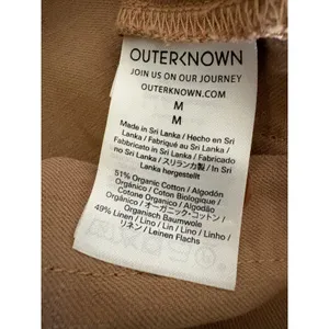 Outerknown S.E.A. Jumpsuit Coverall organic cotton linen blend tan Medium thumbnail 9