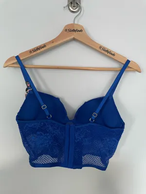 Victorias Secret Very Sexy Bombshell Strappy Fishnet Lace Push-Up Corset Top 34B thumbnail 8