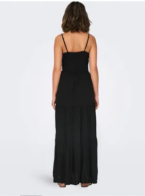 Justify black maxi boho dress thumbnail 3