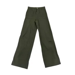 H&M Divided Women's Wide-Leg Trousers Green Size 0 Casual Pants thumbnail 3