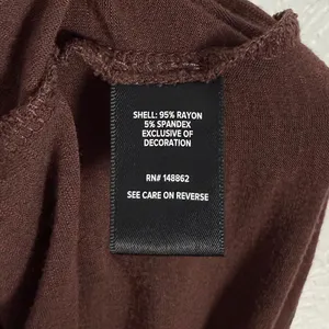 Torrid Knit V-Neck Lace Inset Babydoll Top Brown Size 5 thumbnail 5