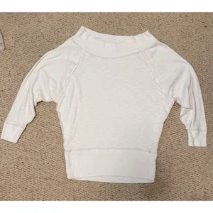 We The Free Free People Cream Off Shoulder Batwing Pullover Top Medium thumbnail 2