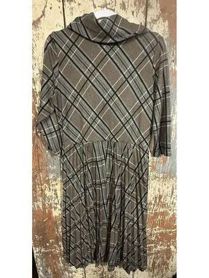 Lauren Ralph Lauren Plaid Cowl Neck Dress, size 14 thumbnail 3
