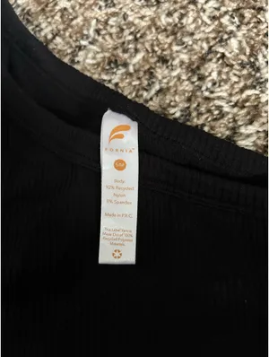 One Shoulder Top Black thumbnail 2