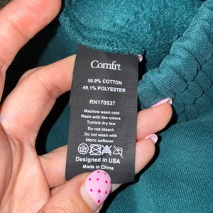 Comfrt Sweatpants Women Medium Teal Excellent Affirmation Vol 9 Wide Leg Pant thumbnail 4