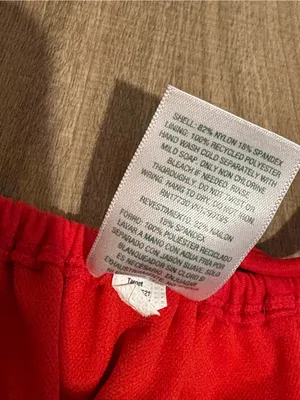 Wild Fable high‎ leg cheeky tie bikini bottoms red size medium thumbnail 6