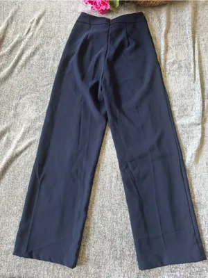 SHEIN Men's Wide-Leg Dress Pants in Navy thumbnail 2