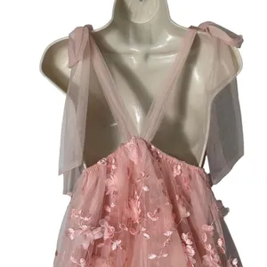 Selfie‎ Leslie Spring Bloom Tied Shoulder Embellished Mini Dress Pink Size XS/2 thumbnail 15
