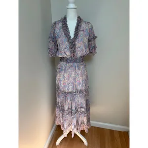 Generation Love Georgette Paisley Midi Dress in Fleur Mosaic thumbnail 4