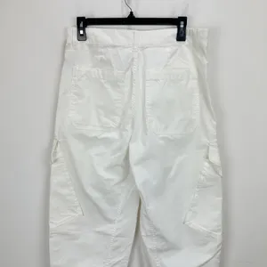 Madewell The Barrel Leg Utility Pant Garment Dyed Twill White Cargo US 4 NWT thumbnail 11