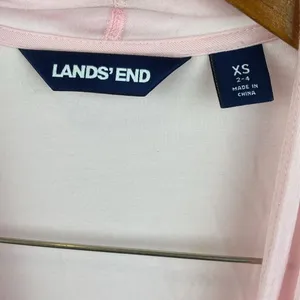 Land’s End Pink Open Front Long Sleeve Cardigan Sweater XS thumbnail 4