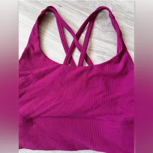 Lululemon Pink Sports Bra‎ Size M thumbnail 8