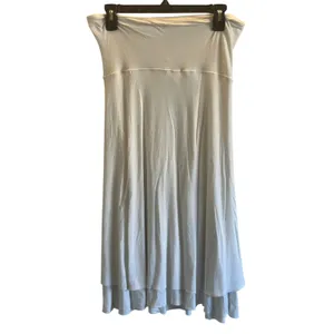 Lucy white stretchy midi skirt layered dancer Medium loungewear comfortable thumbnail 3