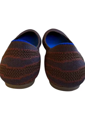 EUC Rothy’s Sapphire Zebra Square Toe Flats Size 8 thumbnail 8