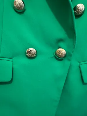 Green Double Breasted Women Blazer size M thumbnail 3