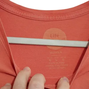 Life is Good Women's Large Shine On Sun Graphic Tee Coral Orange Shirt Outdoors thumbnail 3