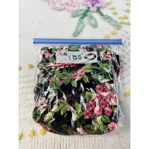Calvin Klein Floral Embroidered Mesh Mermaid Midi Dress Black Pink 2P CD8L15EZ‎ thumbnail 11