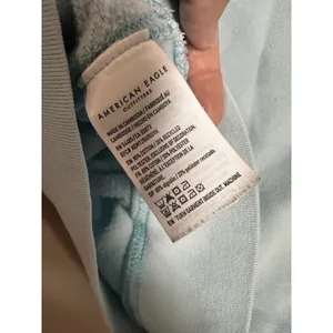 American‎ Eagle Womens Light Blue Embroidered Daisy Crewneck Sweatshirt Small thumbnail 5