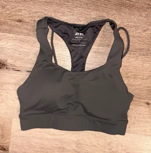 AYBL Racerback Sports Bra with Mesh Back Panel thumbnail 1