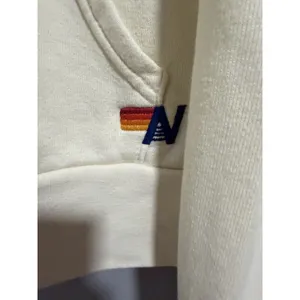 Aviator Nation Bolt Heart Zip Hoodie Vintage White Size‎ Small thumbnail 8