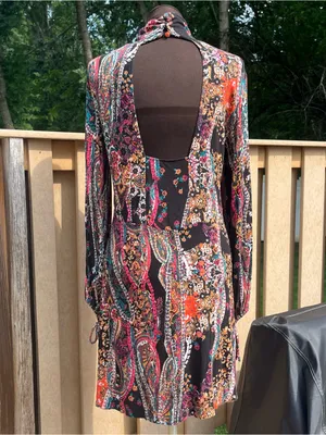 Free People All Dolled Up Long Sleeve Mini Dress Size M Boho Fairy Whimsigoth thumbnail 5