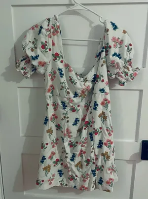 Francesca's Dress Mini White thumbnail 1