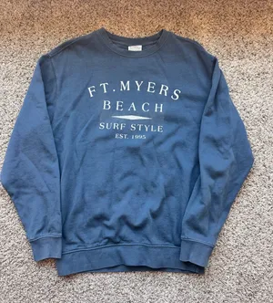 Fort Meyers Crewneck Blue thumbnail 1