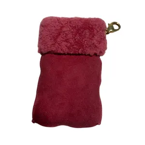 UGG Bag Charm Purse Mauve Suede Mauve Pouch Keychain thumbnail 2