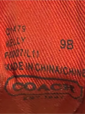 Vintage Coach Signature C Sneaker Shoes Bug Butterfly Patch Size 9B thumbnail 7