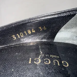 Gucci Amputee Right Only Old Money Classy Pump Leather Black Shoe Store Prop 36 thumbnail 6