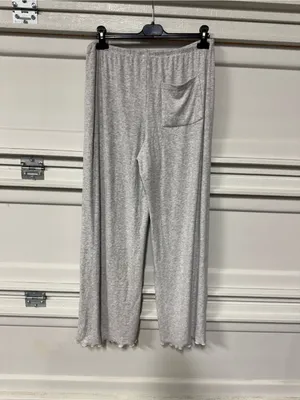 Garage Pointelle Slouchy Pants Spring Grey Mix Large New thumbnail 4