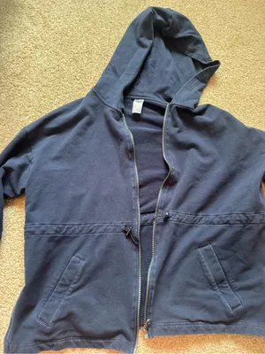 Navy Zip Up Size XL thumbnail 1