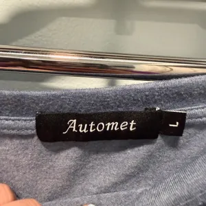 Automet Cap Sleeve‎ T-Shirt Heather Blue Large Minimalist Casual Loungewear thumbnail 2