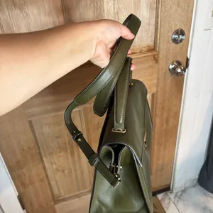 Michael kors Whitney Medium Leather‎ Satchel green crossbody thumbnail 6