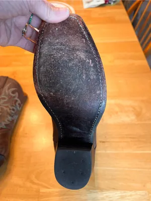 Nocona Brown Leather Western Boots with Turquoise Embroidery thumbnail 11