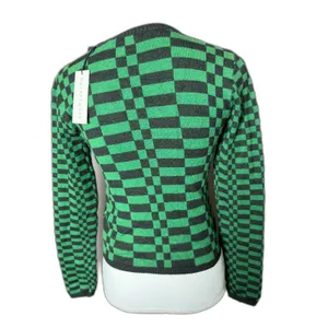Daydreamer LA Evergreen Check Sweater Size Small $87 retail NWT Soft! thumbnail 7