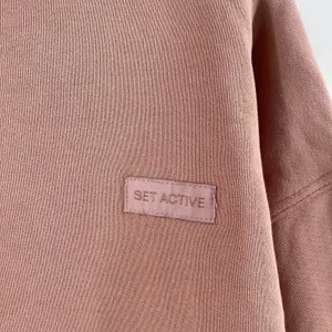 SET ACTIVE Hoodie Sweatshirt Size Large Dusty Rose Pink Loungewear Athleisure thumbnail 6
