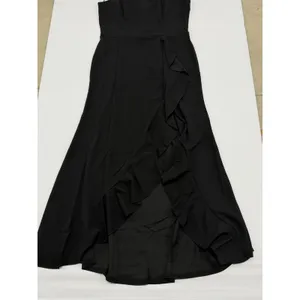 Woosea Womens Black High Neck Ruffle High Low Hem Sleeveless Maxi Dress size XL thumbnail 3