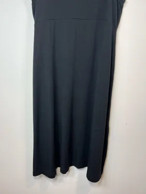 Athleta Santorini High Neck Dress Black Modal UPF 50 Stretch Travel Minimalist M thumbnail 11