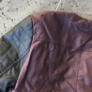 LG B Bernardo Collection Burgundy moto Jacket thumbnail 5