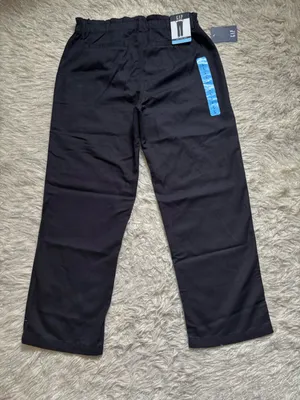 GAP Black Women’s Straight-Leg Twill Elasticized Pant Size L thumbnail 3