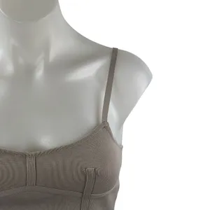 Zara Women's Gray Sleeveless Corset Bustier Knit Cami Tank Camisole Crop Top S thumbnail 2